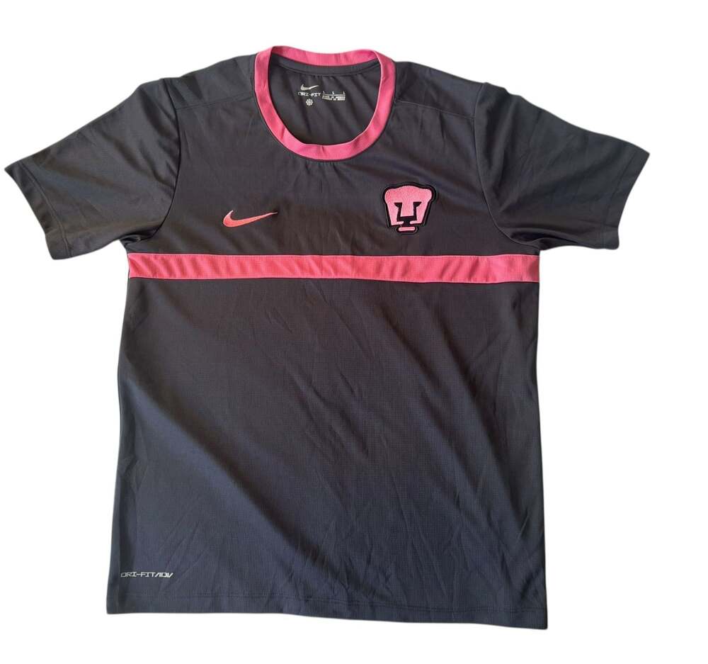 Nike Dri-Fit Grey and Pink Pumas UNAM Athletic Top